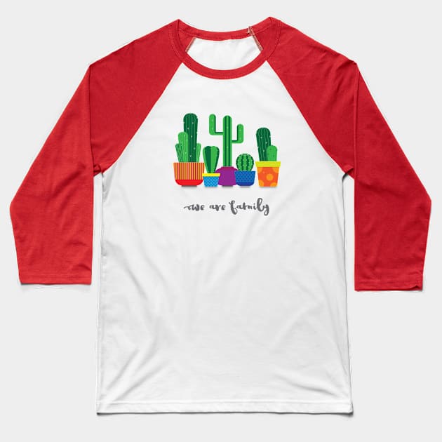 We Are Family Baseball T-Shirt by thedailysoe